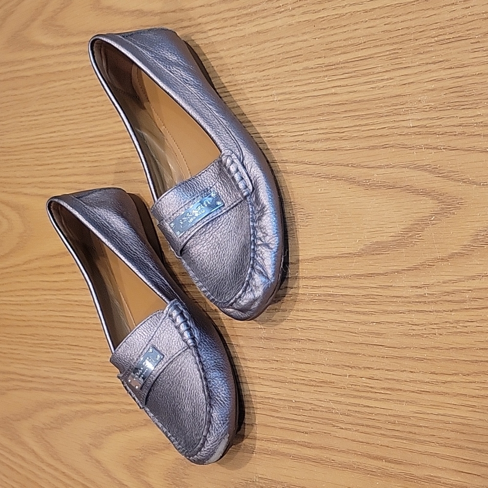 Coach Silver Gray Fredrica Size 7 EUR 37